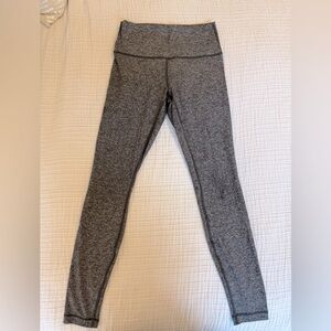 Lululemon Full Length legging. Heather Gray. Size 8